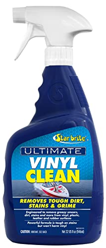 Cleaner on boat vinyl