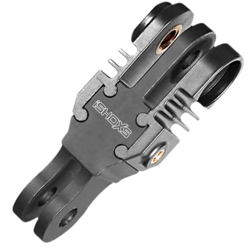 iSHOXS 2C ProFork Xtension S | Support de Bras d'extension pour GoPro Hero 13 12 11 10 9 DJI Osmo Insta360 Akaso et caméras d'action compatibles | en...
