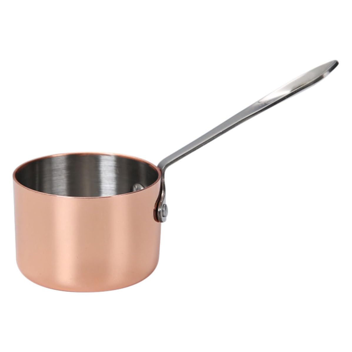 Taza de salsa de acero inoxidable para dosificar condimentos sin quemaduras