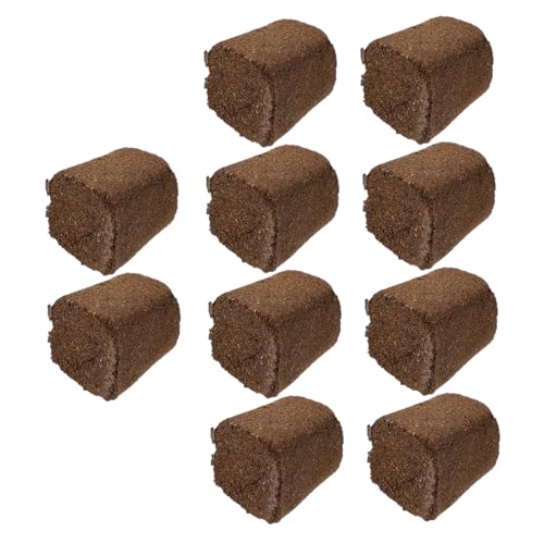 iplusmile Bloques de Cultivo para Plantas sin Suelo 10 Piezas 30x30x40 Mm para Jardín y Vivero Sustrato Hidratante, Permeable y Ligero para Plántulas Saludables