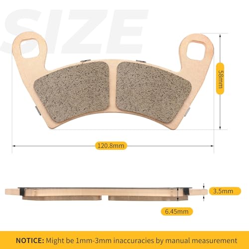 Image of Front Rear Sintered Brake Pads 2203747 2208933 2205949 for Polaris RZR 1000 /900-4 /RS1 Ranger-Crew 900 /800 /800-6x6 /700 /570-Full-Size /1000 /Diese-l