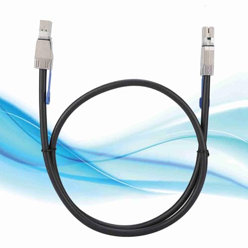 Cable Mini SAS 12G de cobre chapado en plata de 1m para servidores de datos 2