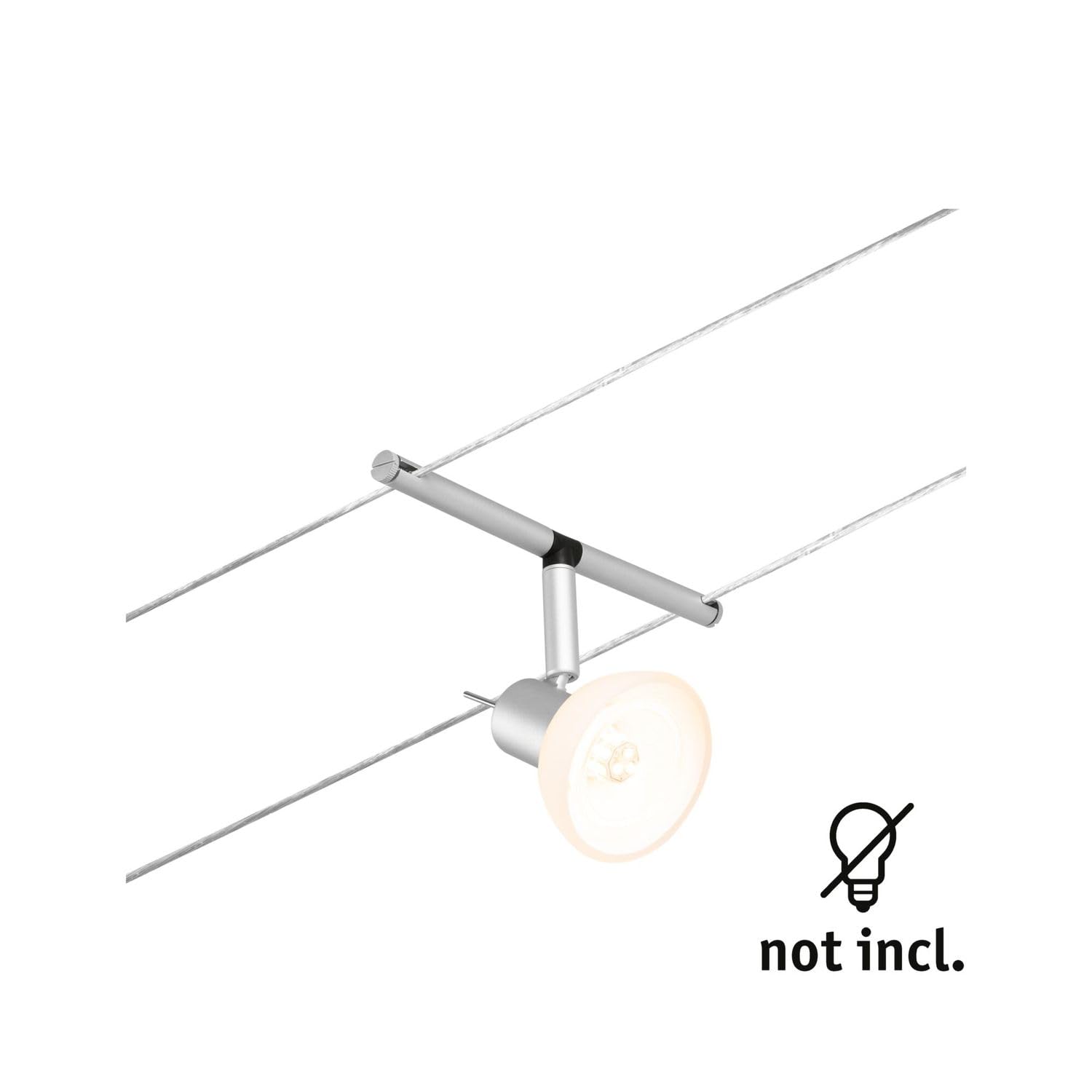 Sistema Cavi Faretti Paulmann CorDuo - Set Base 60W, Estensibile, Bianco Opaco - Foto 12