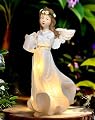 QCF Solar Angel Garden Statues Outdoor Decor,10.24“H Resin Fairy Hanging Figurines Art Decorations with Watering Can Lights for Outside Yard Lawn Porch Balcony,Gardening Gifts for Mom Women
