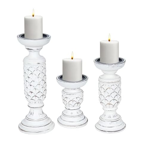 The Wooden Town Rustic Candle Holders Set Cover