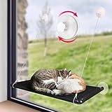 FOPHOP Large Cat Window Perch - Cat Hammock Window Seat Shelf, 26-Inch Durable Cat Resting Seat for...