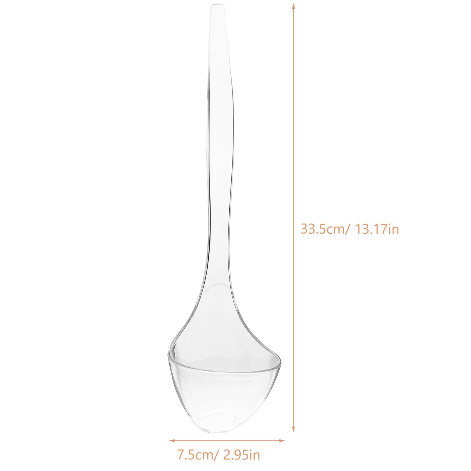 Cabilock Long Handle Soup Ladle Reusable Soup Spoon for Portion Serving Utensils for Sauces and Soups for Restaurants and Home Use