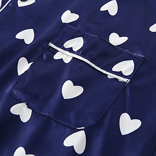 Womens Pajama Sets Button Down Shirt And Shorts/Long Sleepwear Lounge Bridesmaid Soft And Comfortable Pj Sets 7-Piece #TOP6