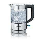 SEVERIN Mini Glas Wasserkocher 0,5 L, leistungsstark und...