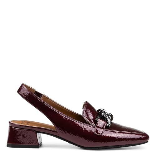 Image of Donald Pliner Women's Tegan Slingback Loafer Pump Heel - 1.5 inch Low Flared Heel Shoes for Comfort, Slip On Women's Heels