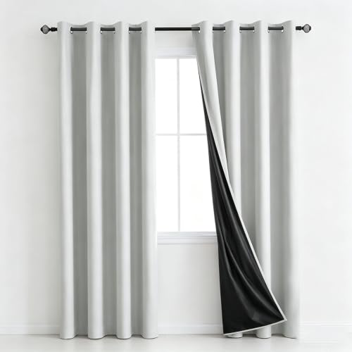 Generic Thermal Insulated Gray Blackout Curtains