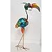 Paradiesvogel 60 cm Metall Gartenfigur Gartendeko Metallfigur Vogel aufwendig verarbeitet