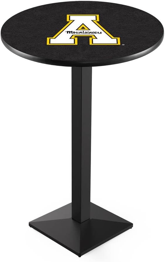 Holland Bar Stool Co. L217-42" Black Wrinkle Appalachian State Pub Table with 36" Dia. top