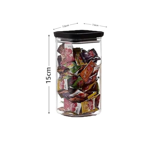 Image of Kitchen Storage Container, Multipurpose Plastic Storage Box and Organiser, Leak-Proof Kitchen Accessories Items for Home with Airtight Unbreakable Push Lid (6 PCS, 1100 ML)