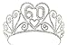Silver 60 Sparkle Tiara by elope