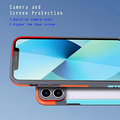 Kugew For Iphone 14 Pro Max Bumper Case(No Back), Built-In Camera Cover Slim Lightweight Soft Tpu+Pc Bumper Frame Cover Backless Shockproof Heavy Duty Protection Excellent Heat Dissipation (Mix Color) #TOP7