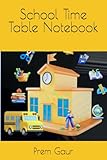 School Time Table Notebook