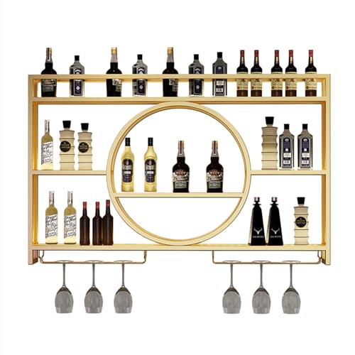 Étagère à vin murale pour optimiser le rangement des bouteilles de bar