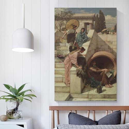 Tableau Waterhouse Diogenes une impression sur toile d'exception