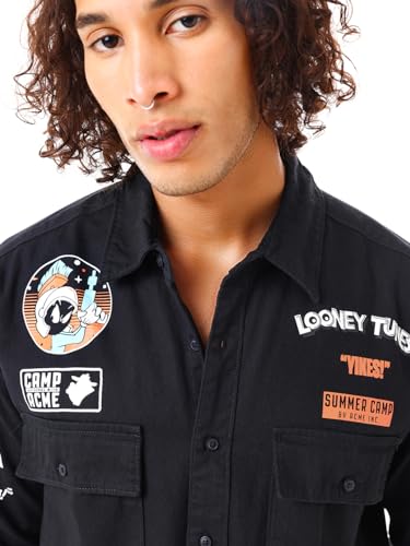 Image of Bewakoof Men's Graphic Oversized Fit Shirt