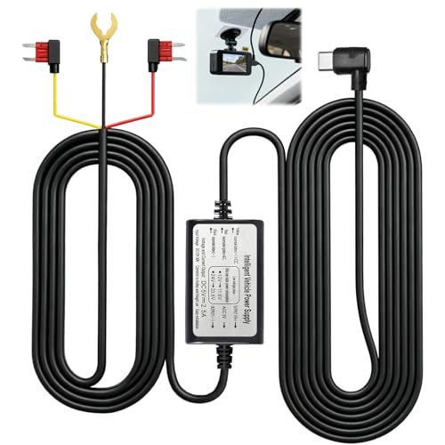 Kit de Câblage Dashcam USB C, 12V-24V à 5V/2.5A Dash