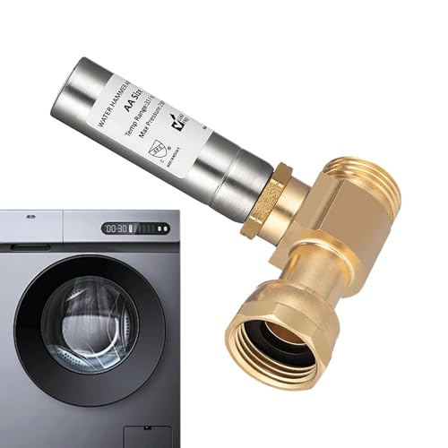 Anti-coup De Bélier Pour Machine à Laver - Filetage 3/4" - En Laiton Et Acier Inox - Réduit Le Bruit Des Tuyaux