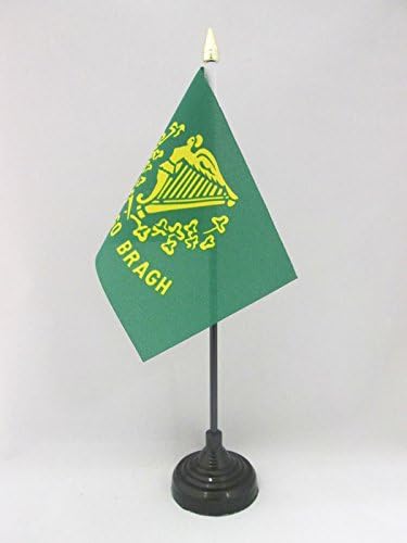 AZ FLAG, Ireland Erin Go Bragh Table Flag 4'' x 6'', Irish Mini Desk Flag 100% Polyester 15 x 10 cm