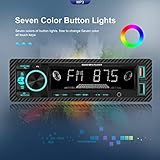 Rimoody Car Radio Bluetooth Car Stereo Single Din 1 DIN Digital FM Audio Music Stereo Car Mp3 Radio Player USB/SD/AUX-IN In-Dash Unit - Image 5