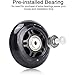 Kqcibz 4Pcs Roller Skates Non-Flashing Wheel Skate Wheel 70X24mm Bearing Skate Accessories Non-Slip, Black