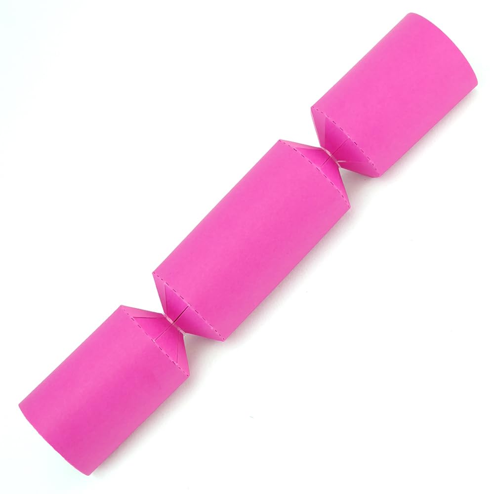 That's Crackers! Pink Shocking | Basic Set To Make 10 Small Diy Crackers | Eco Recyclable Kit
