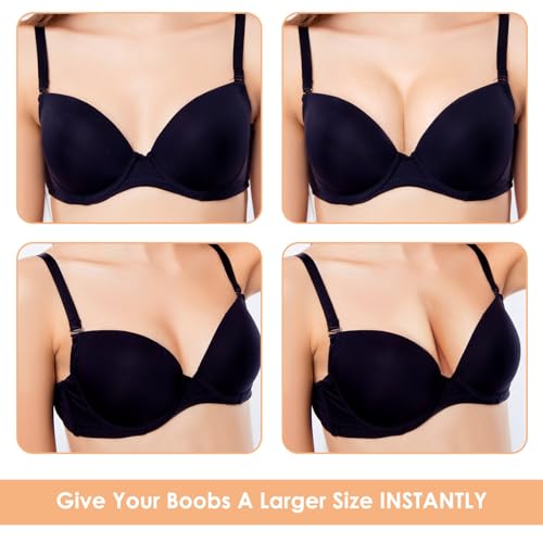 Sibba 2Paar BH-Einlagen Einsätze BH Insert Pads Push up Bra Dreieckige BH Polsterung Einlagen Wiederverwendbar Atmungsaktive Herausnehmbare Brustvergrößerer für Sport BH Bikini Tops Bademode Hautfarbe