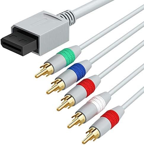 Multibao HDAV Component HD AV Cable to HDTV/EDTV for Nintendo Wii & Wii U 1.8m