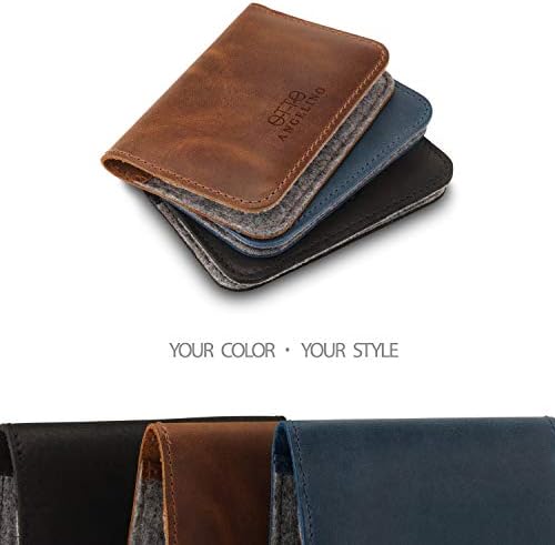 Otto Angelino Genuine Leather Ultra Slim Minimalist Cardholder Wallet - Unisex