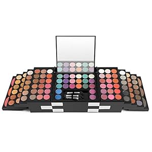 PhantomSky 148 Colors Eyeshadow Palette Makeup Contouring Kit Combination with Eyebrow Powder, Lipgloss, Blusher, Press Powder and Concealer – Perfect for Professional and Daily Use