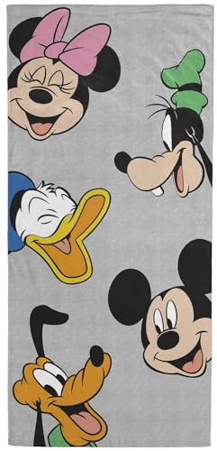 Disney Mickey Mouse & Friends Kids Bath Pool Beach Towel - Super Soft & Absorbent 100% Cotton Towel,...