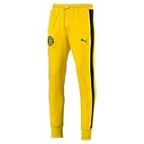 Puma Borussia Dortmund BVB T7 Pants Herren Hose Trainingshose 754098 01 Gelb, Bekleidungsgröße:L