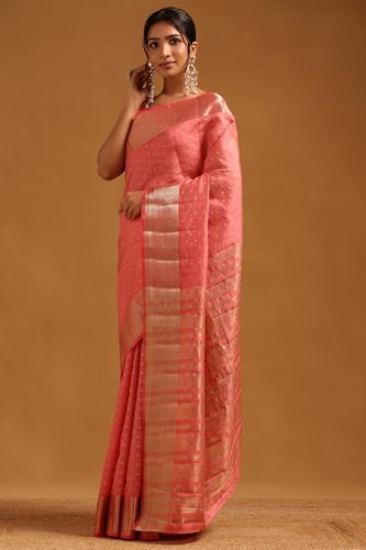 Image of Soch Womens Art Silk Zari Woven Saree