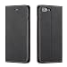 QLTYPRI iPhone 7 Plus 8 Plus Case, Premium PU Leather Cover TPU Bumper with Card Holder Kickstand Hidden Magnetic Adsorption Shockproof Flip Wallet Case for iPhone 7 Plus 8 Plus - Black