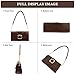 Shoulder Bag for Women, Faux Leather Women's Shoulder Handbags, Fashionable Tote Purses for Women with Removable Strap and Zipper Closure (Dark Brown)