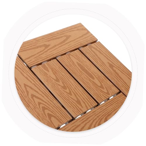 Baldosas de composite resistentes para exterior madera plastico de diseño elegante para balcon 6