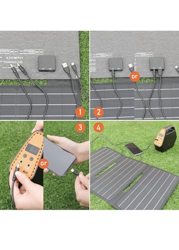 30 Watt Panel Solar Charger USB, 30w Portable Solar Panel, 12 Volt Waterproof high Efficiency Foldable Solar Panel, Fast Charging Solar Charging Station, Solar Panels for Camping, rv, Outdoors. - Image 6