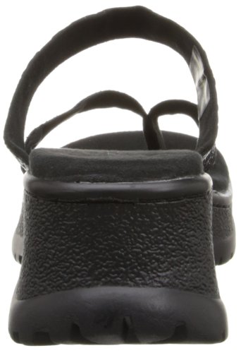 Roper Women's Croco And Straps Wedge Sandal,Black,9.5 M Us #TOP2
