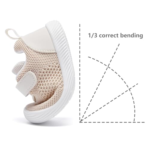 Image of MORENDL Toddler Sneakers Baby Boys & Girls Barefoot Shoes Lightweight Breathable Walking Running Tennis Athletic Sport Shoes