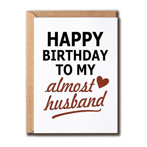 KoKi9xxGifts Happy Birthday To My Almost Husband Card - v Ajo[T[J[h - ̋LOi - }ẌA -  - Ȃ̃Mtg