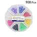 Healifty 320Pcs Silicone Dental Code Rings for Instrument Identification Color Coded Orthodontic Markers for Easy Clean Non-Toxic Dental Tool Rings