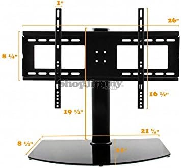 Universal TV Stand/Base + Wall Mount for 37"-55" Flat-Screen TVs in US