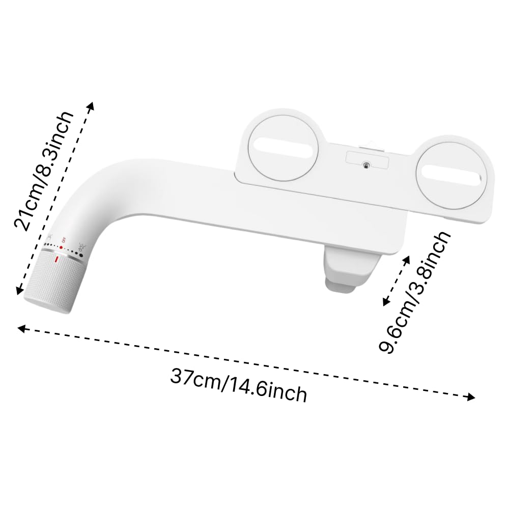 Ultra-Slim Bidet Attachment for Toilet Easy to install - Dual Nozzle Frontal Rear Wash with Adjustable Cold Water — view 7