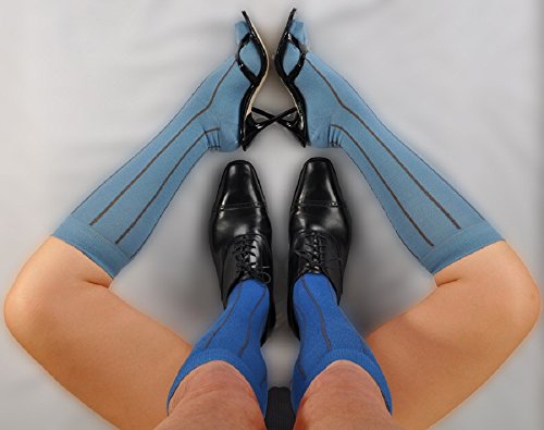 1 Pair Men's Extrafine Merino Fancy Circo Midcalf Italian Luxury Socks-Plum #TOP3