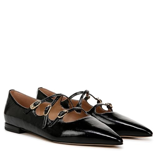Cass Mary Jane Sam Edelman chaussures plates cuir noir pour marcher toute la journée