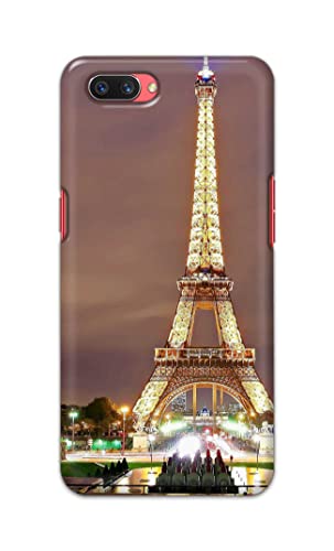 Image of PRINTFIDAA Lovers Famous Place Eiffel Tower in Paris Printed Designer Hard Case for Realme C1, Oppo CPH1803, A1603, RMX1811 Back Cover -(e) RPM1009